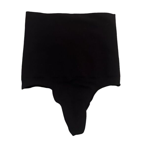 SKIMS High Waist Core Control Sculpt Thick Waistband Shaping Black Thong - Picture 6 of 10